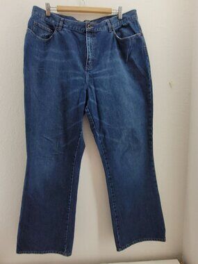 Lauren Jeans Women's 16W Blue 100% Cotton Denim High Rise Vintage Mom Ralph LRL